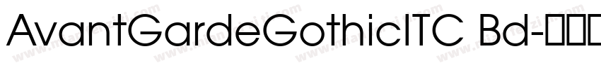 AvantGardeGothicITC Bd字体转换